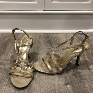 Gold short heels